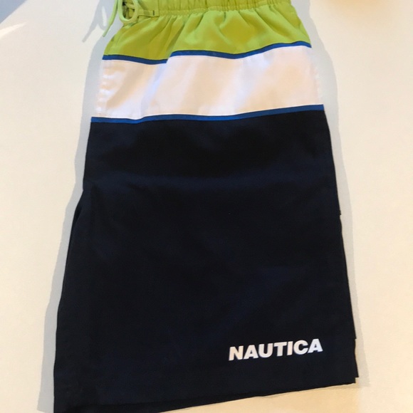 Nautica Swim Trunks Large Blue Lomé - Picture 6 of 7